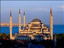 The Blue Mosque at sunset